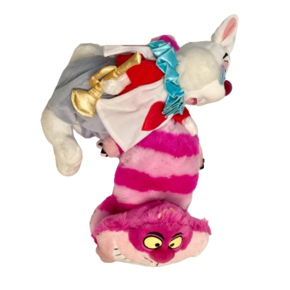 DISNEY ALICE IN WONDERLAND RABBIT AND CAT PLUSH - Picture 3 of 12